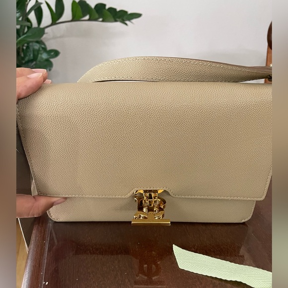 BURBERRY SMALL MONOGRAM MOTIF LEATHER CROSSBODY BAG. - Picture 6 of 16